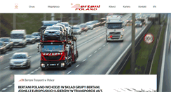 Desktop Screenshot of bertanipoland.com.pl